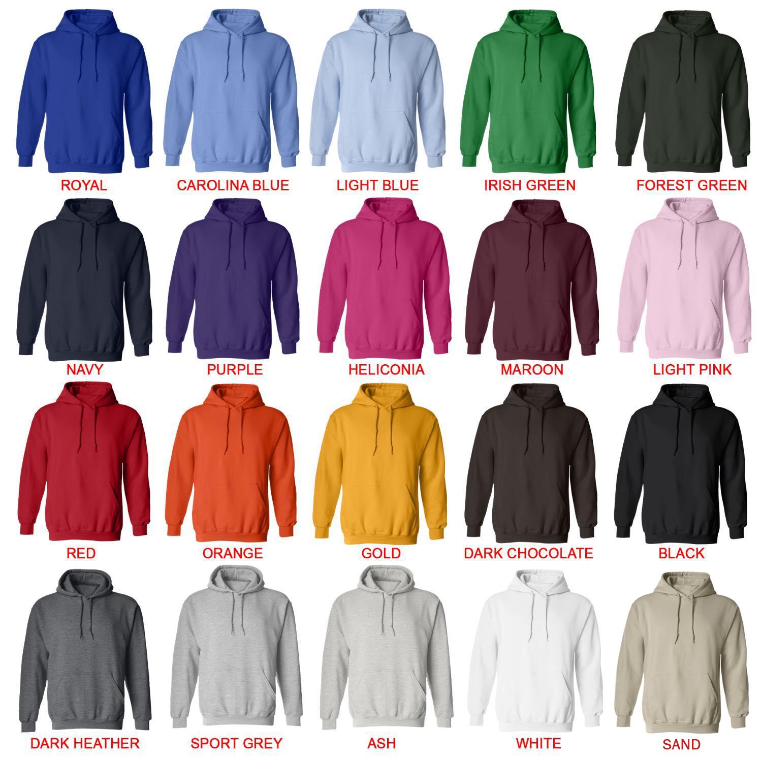 hoodie color chart - Doberman Gifts