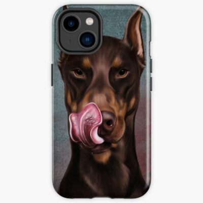 Doberman Dad Heritage Artwork Iphone Case