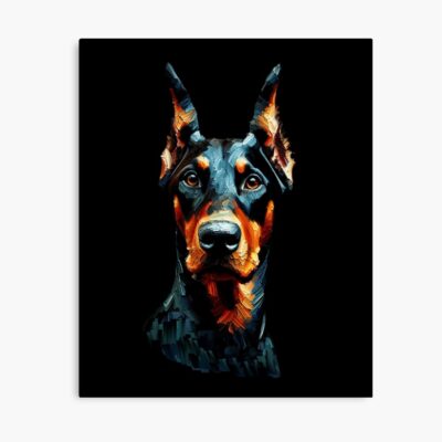 Doberman Aesthetic Illustration Poster