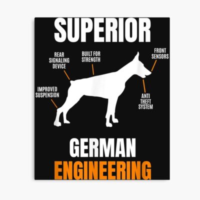 Doberman Iconic Illustration Poster