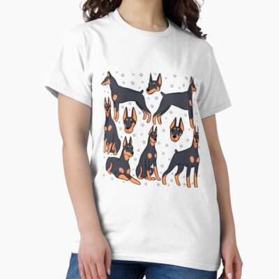 Doberman Heritage Illustration T-shirt