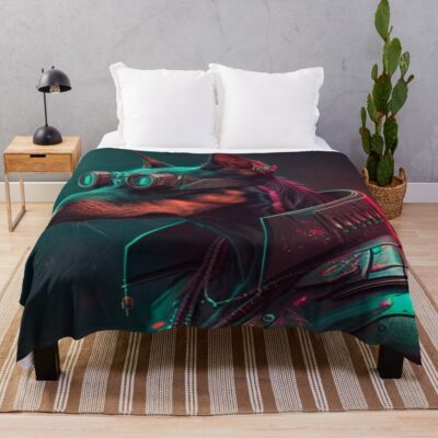 Doberman Exclusive Artwork Throw Blanket