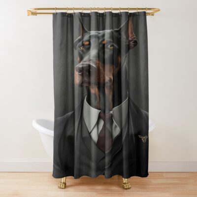 Doberman Legacy Artwork Shower Curtain