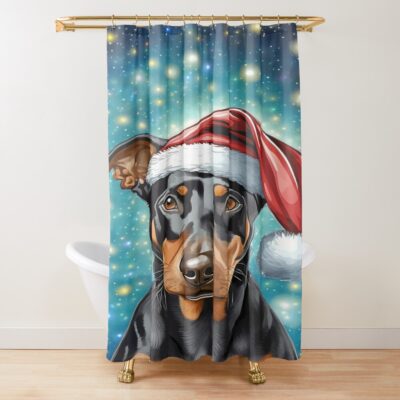 Doberman Heritage Design Shower Curtain