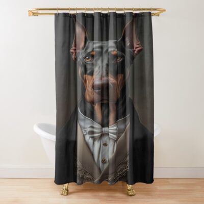 Doberman Timeless Design Shower Curtain