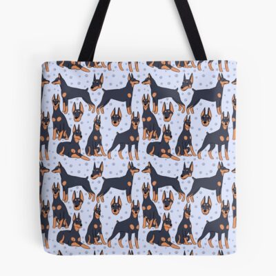 Doberman Modern Illustration Tote Bag