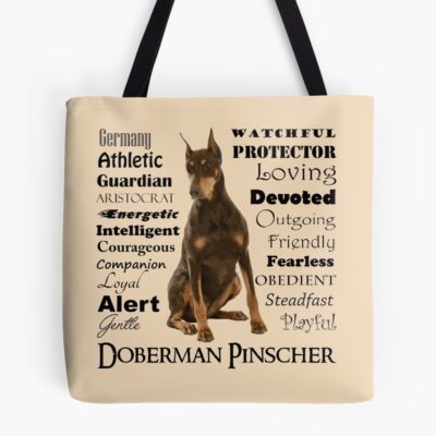 Doberman Iconic Artwork Tote Bag