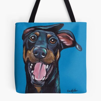 Doberman Minimalist Design Tote Bag