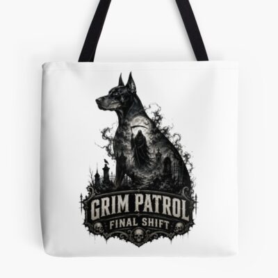 Doberman Signature Illustration Tote Bag